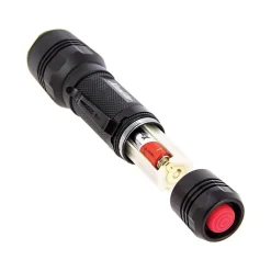 Xanlite - Lampe Torche LED Métallique, x3 Modes d'Eclairage, 300 Lumens, Piles Incluses - TO250S