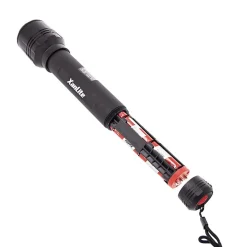 Xanlite Lampe Torche-- Lampe Torche LED Métallique, x3 Modes d'Eclairage, 1500 Lumens, Piles Incluses - TO1500L