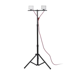 Xanlite - Projecteur de Chantier LED sur Pied, Filaire, x2 Projecteurs 20 W, 2800 Lumens - PR20W2T