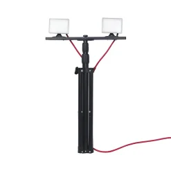 Xanlite - Projecteur de Chantier LED sur Pied, Filaire, x2 Projecteurs 20 W, 2800 Lumens - PR20W2T