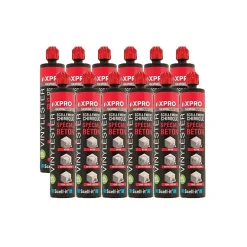 Scell-It 12x cartouches scellement chimique spécial béton X-PRO 300ml - ton béton -