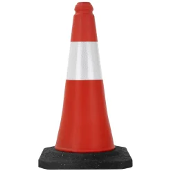 ECD Germany Panneau De Signalisation-12x Cône signalisation routière rouge/blanc en PVC 51 cm bandes réfléchissantes