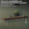 Ml-Design 2x Equerres Etagere mural support d'angle en aluminium argent