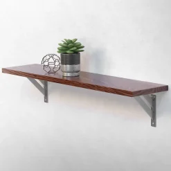 Ml-Design 2x Equerres Etagere mural support d'angle en aluminium argent