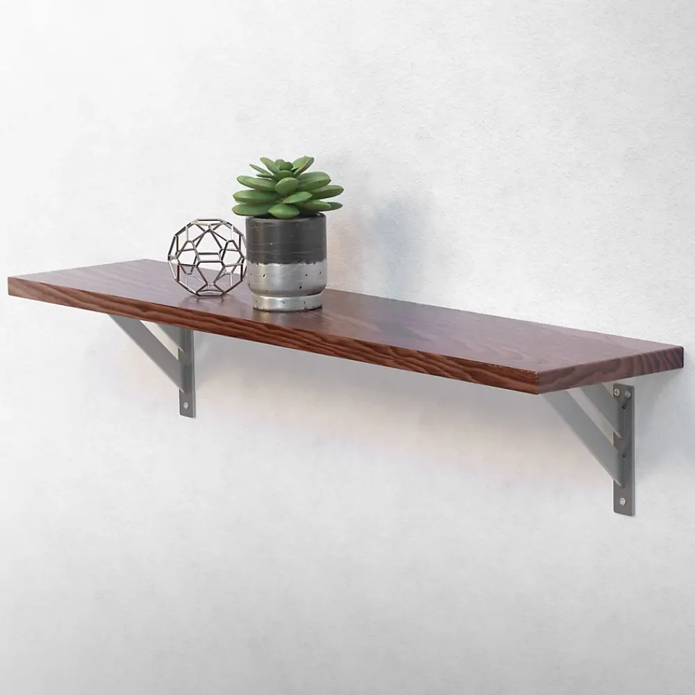 Ml-Design 2x Equerres Etagere mural support d'angle en aluminium argent