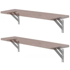 Ml-Design 4x Equerres Etagere mural support d'angle en aluminium argent