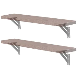Ml-Design Equerre De Fixation-4x Equerres Etagere mural support d'angle en aluminium argent