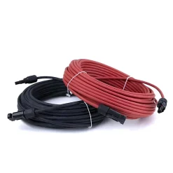Uniteck Câble Panneau Solaire-2x20m Allonge câble solaire 6mm² - MC4 - (Noir - Rouge)