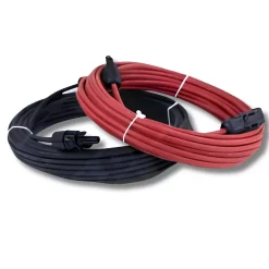 Uniteck 2x5m Allonge câble solaire 4mm² - MC4 - (Noir - Rouge)
