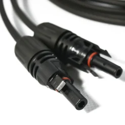Staubli 2x0,5m Allonge câble solaire 4mm² - MC4 - (Noir - Noir)