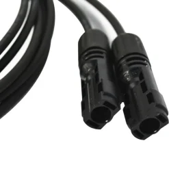Staubli 2x2m Allonge câble solaire 4mm² - MC4 - (Noir - Noir)