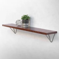 Ml-Design Equerre De Fixation-4x Support Etagere d'angle triangle en métal gris avec vis 160 mm